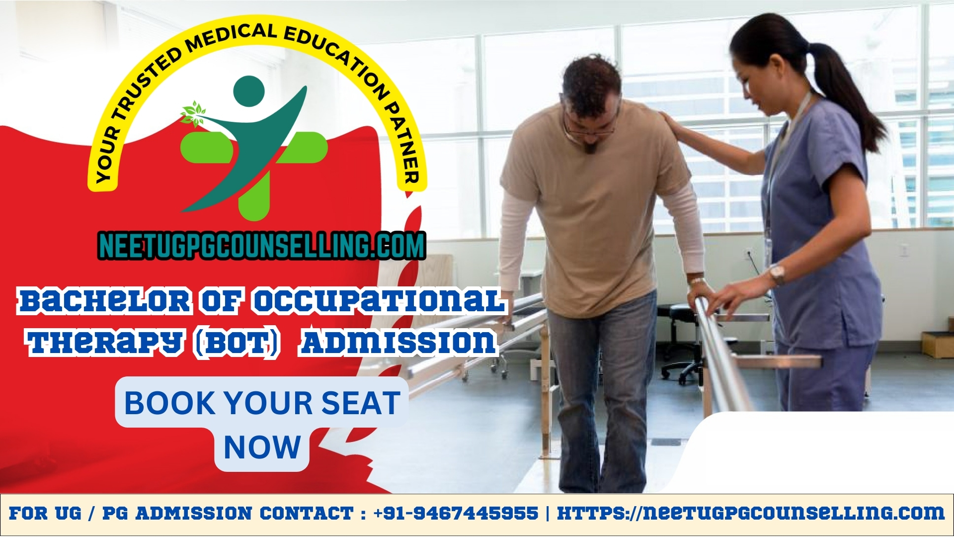 Bachelor of Occupational Therapy (BOT) : Course Details, Eligibility, Admission, Fees Structure